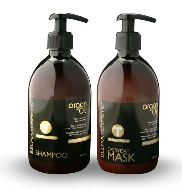 BELMAKOSMETIK Argan Oil Shampoo und Mask 500 ml Kombipack